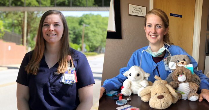 Bon Secours nurses Stacey Anne Wilson and Michelle Vaughan