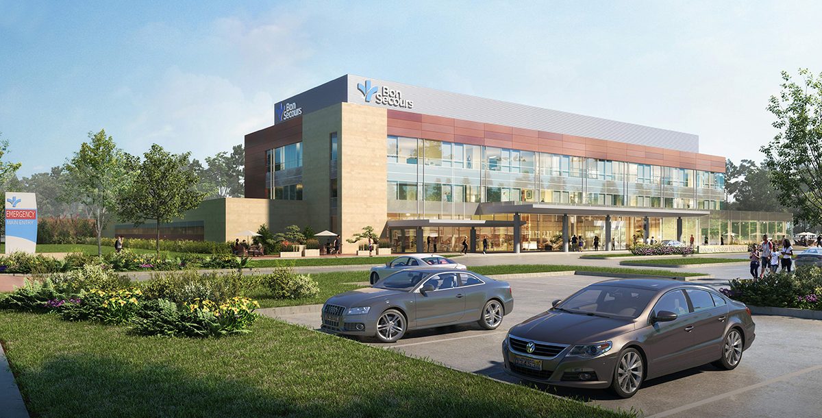 A rendering of what the Harbour View Hospital expansion will look like