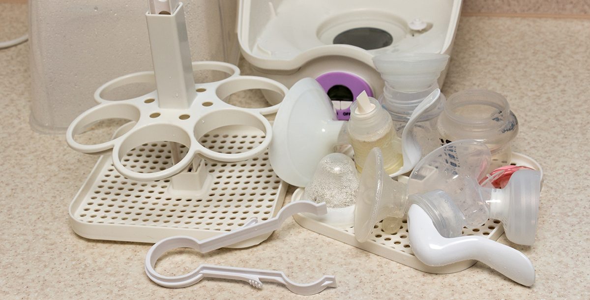cleaning breast pump kit